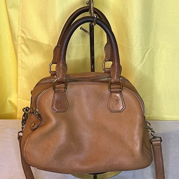 J. Crew Biennial Medium Satchel Pebbled Leather - Picture 6 of 16